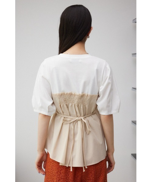 AZUL by moussy(アズールバイマウジー)の「ビスチェレイヤードトップス(Tシャツ/カットソー・レディース・グリーン系その他2/ベージュ系その他/ブラック系その他/グレー系その他・SMALL/MEDIUM)」の20枚目の写真