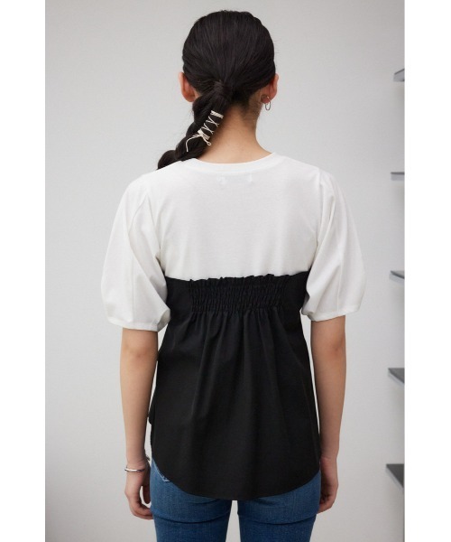 AZUL by moussy(アズールバイマウジー)の「ビスチェレイヤードトップス(Tシャツ/カットソー・レディース・グリーン系その他2/ベージュ系その他/ブラック系その他/グレー系その他・SMALL/MEDIUM)」の10枚目の写真