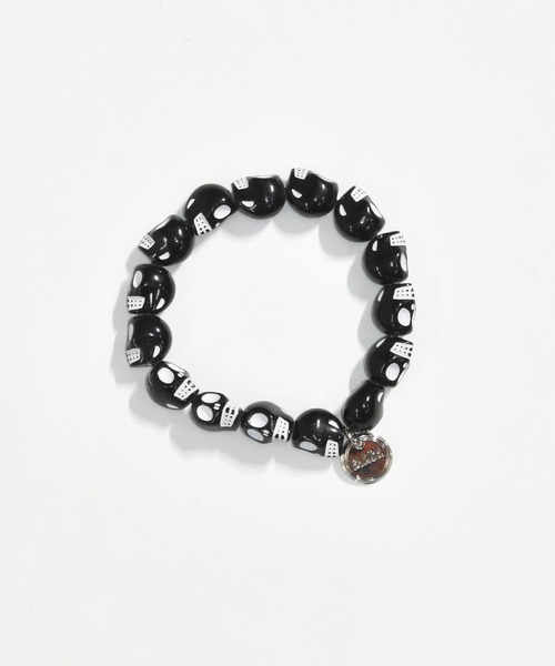 DOUBLE STEAL（ダブルスティール）の「スカルブレスレット（ブレスレット・メンズ・ブラック/オレンジ/レインボー・FREE）」の10枚目の写真
