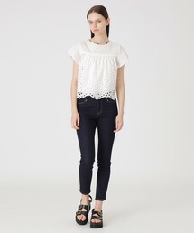 ブルーレーベルクレストブリッジ　エンブロイダリーレース刺繍パンツ BLUE LABEL CRESTBRIDGE（ブルーレーベルクレストブリッジ）の