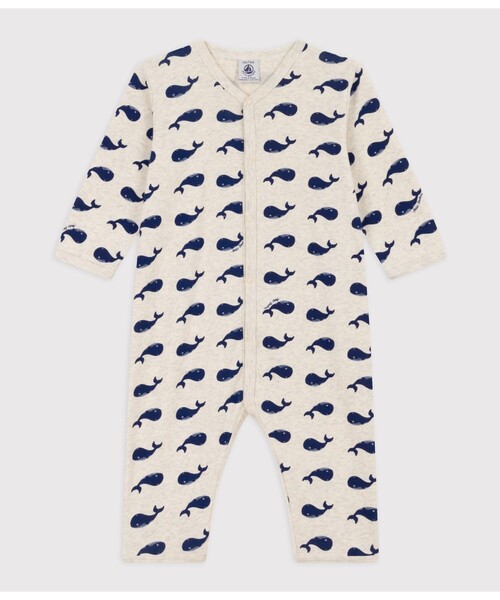 プリント足なしロンパース（ロンパース）｜PETIT BATEAU（プチバトー）