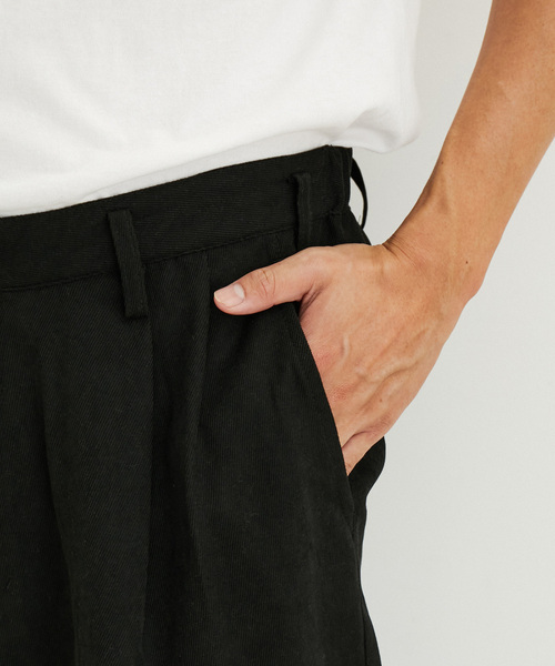 le cercle ADAM ET ROPE'(ルセルクルアダムエロペ)の「【mens】【セットアップ対応】起毛カルゼイージータックパンツ(その他パンツ・メンズ・ベージュ系その他/ブラック/チャコールグレー・L/M)」の10枚目の写真