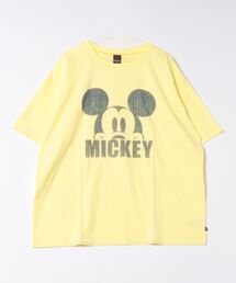 親子お揃い ディズニー デニム貼付風Tシャツ 9466A