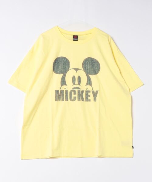 Disney(ディズニー)の「親子お揃い ディズニー デニム貼付風Tシャツ 9466A(Tシャツ/カットソー・レディース・ライトイエロー/ベビーピンク/ホワイト系1/ホワイト系2・S/M/L/XL)」の3枚目の写真