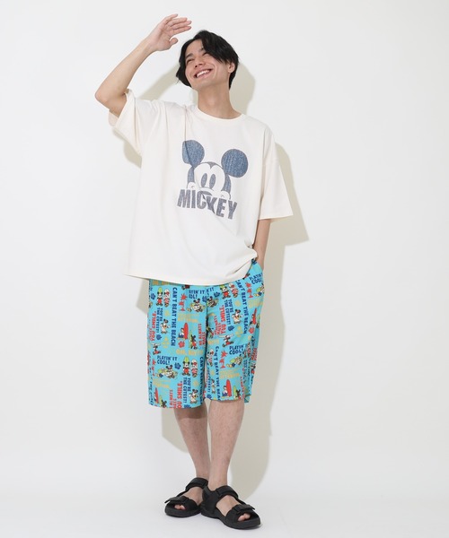 Disney(ディズニー)の「親子お揃い ディズニー デニム貼付風Tシャツ 9466A(Tシャツ/カットソー・レディース・ライトイエロー/ベビーピンク/ホワイト系1/ホワイト系2・S/M/L/XL)」の16枚目の写真