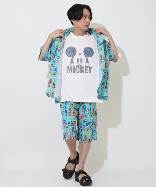 Disney(ディズニー)の「親子お揃い ディズニー デニム貼付風Tシャツ 9466A(Tシャツ/カットソー・レディース・ライトイエロー/ベビーピンク/ホワイト系1/ホワイト系2・S/M/L/XL)」の17枚目の写真