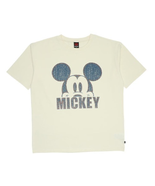 Disney(ディズニー)の「親子お揃い ディズニー デニム貼付風Tシャツ 9466A(Tシャツ/カットソー・レディース・ライトイエロー/ベビーピンク/ホワイト系1/ホワイト系2・S/M/L/XL)」の13枚目の写真