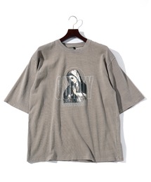オーバーサイズ メンズライク プリント Tシャツ レディース