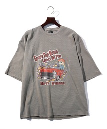 オーバーサイズ メンズライク プリント Tシャツ レディース