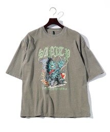 オーバーサイズ メンズライク プリント Tシャツ レディース