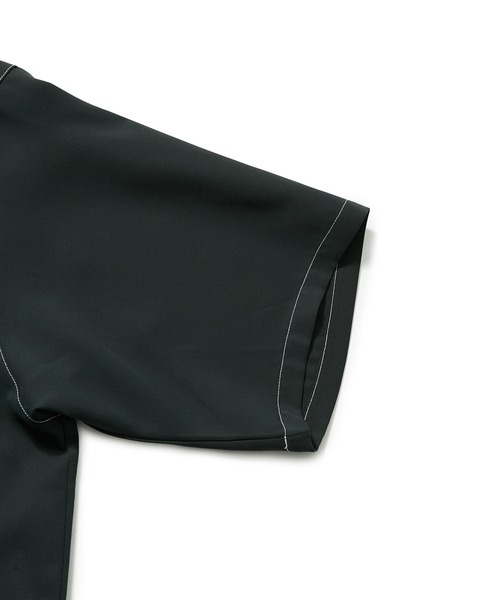 JUNRED（ジュンレッド）の「【 セットアップ対応 】ステッチワークレギュラーカラールーズシャツ（シャツ/ブラウス・メンズ・ブラック/オリーブ/ライトグレー・L/M/S）」の14枚目の写真