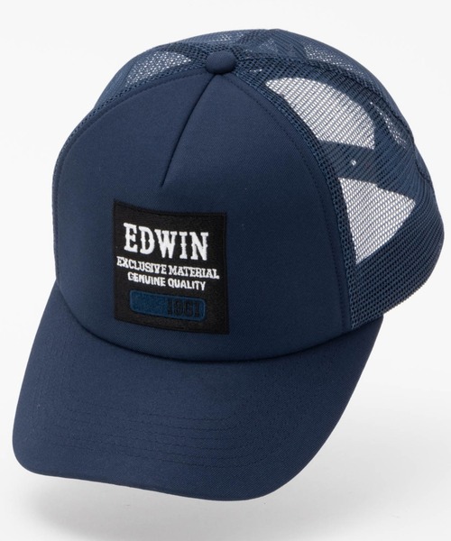 EDWIN（エドウィン）の「EDWIN 刺繍メッシュCAP（キャップ・メンズ・ブラック/ネイビー・FREE）」の2枚目の写真