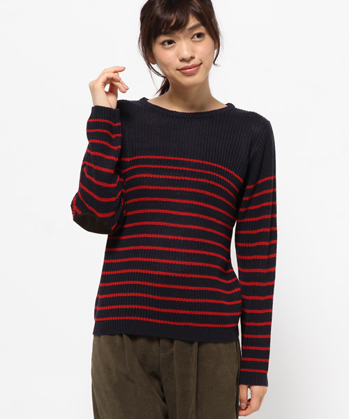 SEVENDAYS=SUNDAY（セブンデイズサンデイ）の「畦編ニット　長袖プルオーバー（ニット/セーター・レディース・ブラック/ネイビー/オフホワイト・MEDIUM/LARGE）」の11枚目の写真