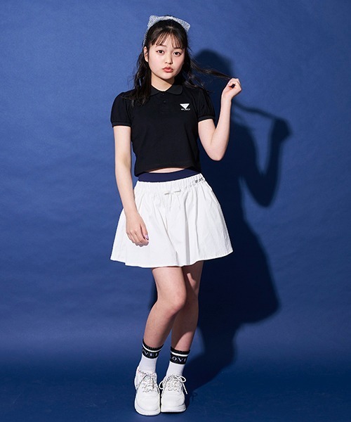 by LOVEiT(バイラビット)の「インパンつきミニスカパン(スカート・キッズ・ネイビー/ブラウン/オフホワイト・130cm/120cm/150cm/140cm/160cm)」の4枚目の写真
