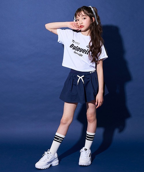 by LOVEiT(バイラビット)の「インパンつきミニスカパン(スカート・キッズ・ネイビー/ブラウン/オフホワイト・130cm/120cm/150cm/140cm/160cm)」の12枚目の写真