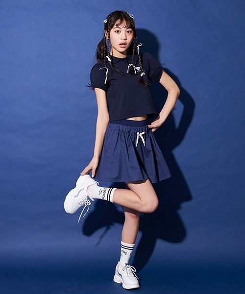 by LOVEiT(バイラビット)の「インパンつきミニスカパン(スカート・キッズ・ネイビー/ブラウン/オフホワイト・130cm/120cm/150cm/140cm/160cm)」の14枚目の写真