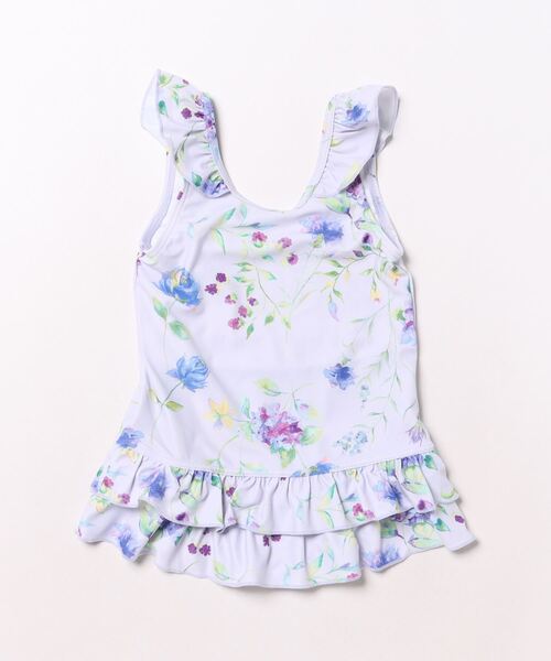 HAKKA KIDS（ハッカキッズ）の「[水着･スイム]サイネリア/アジサイフランボワーズプリントワンピース（スイムグッズ・キッズ・ピンク/パープル・S/M）」の5枚目の写真