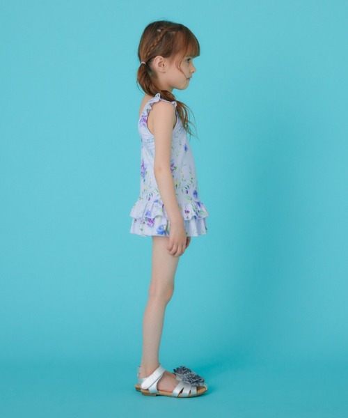 HAKKA KIDS（ハッカキッズ）の「[水着･スイム]サイネリア/アジサイフランボワーズプリントワンピース（スイムグッズ・キッズ・ピンク/パープル・S/M）」の13枚目の写真