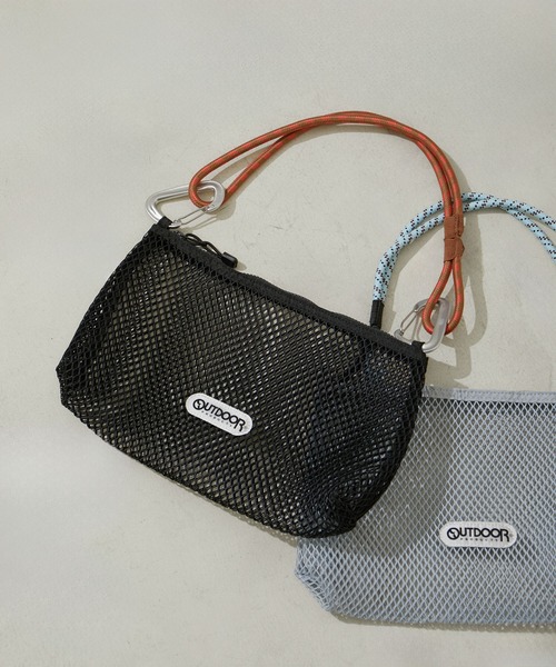 OUTDOOR PRODUCTS（アウトドアプロダクツ）の「【OUTDOOR PRODUCTS for SALON】別注メッシュショルダーバッグ（ショルダーバッグ・レディース・サックスブルー/ブラック・FREE）」の21枚目の写真