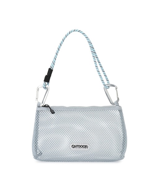 OUTDOOR PRODUCTS（アウトドアプロダクツ）の「【OUTDOOR PRODUCTS for SALON】別注メッシュショルダーバッグ（ショルダーバッグ・レディース・サックスブルー/ブラック・FREE）」の19枚目の写真