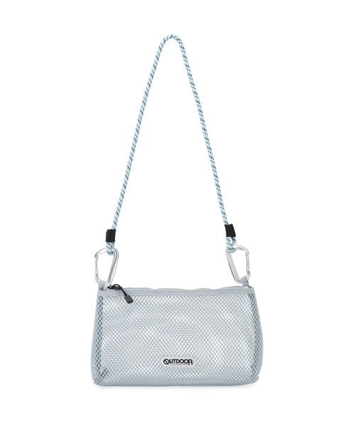 OUTDOOR PRODUCTS（アウトドアプロダクツ）の「【OUTDOOR PRODUCTS for SALON】別注メッシュショルダーバッグ（ショルダーバッグ・レディース・サックスブルー/ブラック・FREE）」の12枚目の写真