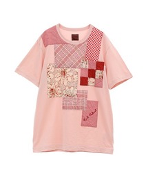 KARL HELMUT（カールヘルム）の「マーブルローズプリントパッチワークTシャツ（Tシャツ/カットソー・メンズ）」
