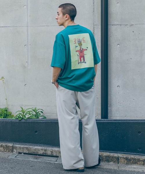 楽天市場】ビッグシルエット バックプリントtシャツの通販