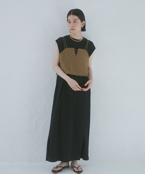 hunch（ハンチ）の「ノースリーブワンピース（ワンピース・レディース・ベージュ/レッド/ブラック・FREE）」の8枚目の写真