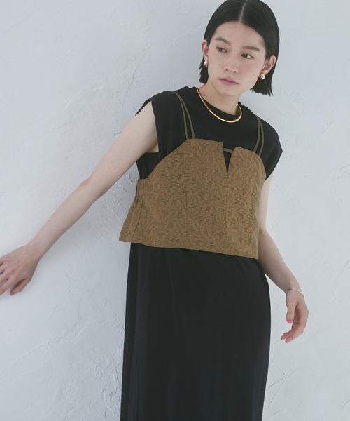 hunch（ハンチ）の「ノースリーブワンピース（ワンピース・レディース・ベージュ/レッド/ブラック・FREE）」の7枚目の写真