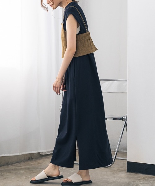 hunch（ハンチ）の「ノースリーブワンピース（ワンピース・レディース・ベージュ/レッド/ブラック・FREE）」の4枚目の写真