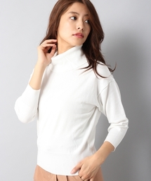 Heather | ハイゲージオフタートル7分袖　567931(ニット/セーター)