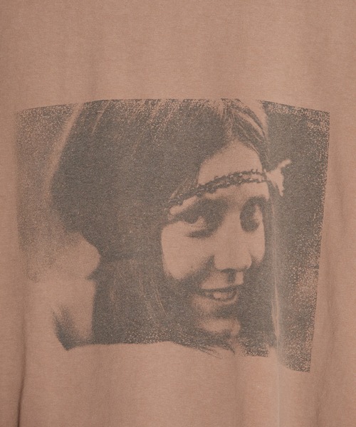 REMI RELIEF(レミレリーフ)の「REMI RELIEF/レミレリーフ HARD SP加工20/-天竺BIGサイズT(FLOWER POWER) Tシャツ(Tシャツ/カットソー・メンズ・カーキ/オフホワイト/ブラウン・L/XL/M)」の8枚目の写真