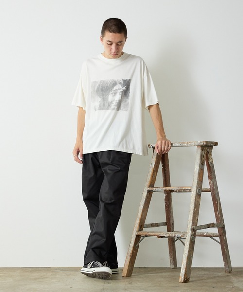 REMI RELIEF(レミレリーフ)の「REMI RELIEF/レミレリーフ HARD SP加工20/-天竺BIGサイズT(FLOWER POWER) Tシャツ(Tシャツ/カットソー・メンズ・カーキ/オフホワイト/ブラウン・L/XL/M)」の20枚目の写真