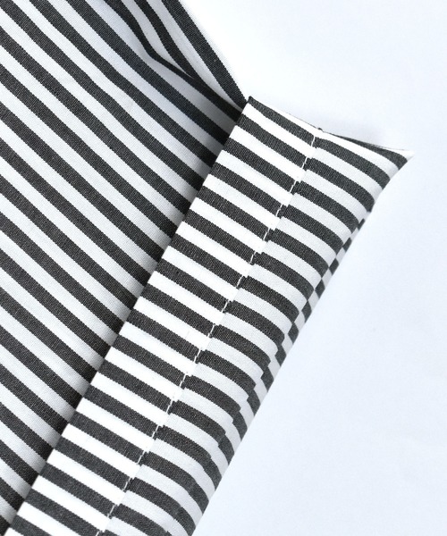 Healthknit Product(ヘルスニットプロダクト)の「別注【Healthknit Product】one point stitch broadcloth shirt/ワンポイント刺繍 ブロードクロス レギュラーカラー 半袖シャツ 無地/ストライプ(シャツ/ブラウス・メンズ・ブラック/グレイッシュブルー/ブラック系その他/ホワイト/グリーン/ホワイト系その他/ブルー系その他/グリーン系その他/グレー/イエロー・M/L/XL)」の12枚目の写真
