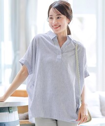 リネンミックススキッパーシャツ