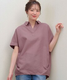 リネンミックススキッパーシャツ