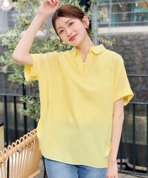 リネンミックススキッパーシャツ