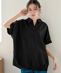 リネンミックススキッパーシャツ