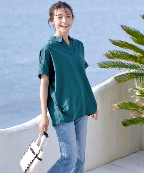 パラスパレス リネン100% スキッパーシャツ サイズ3 パラスパレス スキッパーシャツ リネン100% ◇美品◇サイズ3