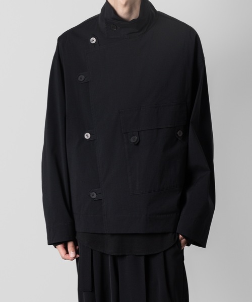 VEIN (ヴェイン)の「CO/NY ストレッチウェザー モーターサイクルジャケット / CO/NY STRETCH WEATHER MOTORCYCLE JACKET(ミリタリージャケット・メンズ・ブラック/ブラウン・2/3/1)」の4枚目の写真