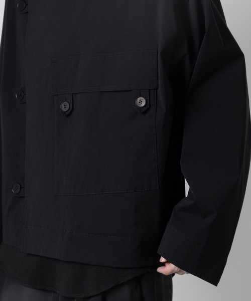 VEIN (ヴェイン)の「CO/NY ストレッチウェザー モーターサイクルジャケット / CO/NY STRETCH WEATHER MOTORCYCLE JACKET(ミリタリージャケット・メンズ・ブラック/ブラウン・2/3/1)」の9枚目の写真