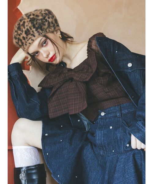 CALNAMUR(カルナムール)の「フワフワベレー(ハンチング/ベレー帽・レディース・その他1・FREE)」の9枚目の写真