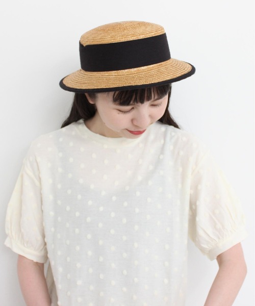 l'atelier du savon（アトリエドサボン）の「C/ベロアドット　Tシャツ（Tシャツ/カットソー・レディース・オフホワイト/ブラック・FREE）」の3枚目の写真
