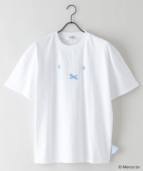 Miffy( ミッフィー)の「【MIFFY/ミッフィー】オリジナルデザインTシャツ ドロップショルダー ビッグシルエット ユニセックス ミッフィー ディック・ブルーナ Dick Bruna(Tシャツ/カットソー・メンズ・ホワイト/チャコールグレー/オフホワイト・SMALL/MEDIUM/LARGE)」の9枚目の写真
