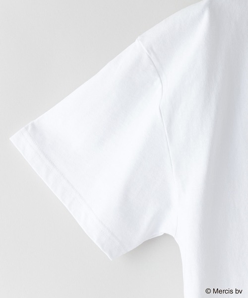 Miffy( ミッフィー)の「【MIFFY/ミッフィー】オリジナルデザインTシャツ ドロップショルダー ビッグシルエット ユニセックス ミッフィー ディック・ブルーナ Dick Bruna(Tシャツ/カットソー・メンズ・ホワイト/チャコールグレー/オフホワイト・SMALL/MEDIUM/LARGE)」の4枚目の写真