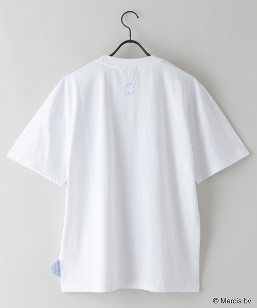 Miffy( ミッフィー)の「【MIFFY/ミッフィー】オリジナルデザインTシャツ ドロップショルダー ビッグシルエット ユニセックス ミッフィー ディック・ブルーナ Dick Bruna(Tシャツ/カットソー・メンズ・ホワイト/チャコールグレー/オフホワイト・SMALL/MEDIUM/LARGE)」の10枚目の写真