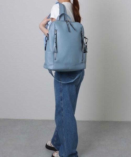 Lace Ladies(レースレディース)の「ソリッドカラー スクエア 2WAY バッグ(ショルダーバッグ・レディース・ブラック/ブルー/ベージュ・FREE)」の18枚目の写真