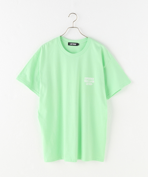 LIXTICK（リックスティック）の「LIXTICK E.T.F Typo TEE（Tシャツ/カットソー・メンズ・ブラック/グレー/ホワイト/ライトグリーン・LARGE）」の4枚目の写真