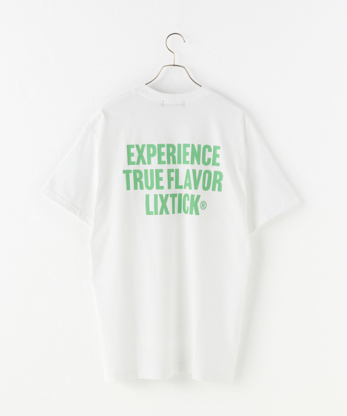 LIXTICK（リックスティック）の「LIXTICK E.T.F Typo TEE（Tシャツ/カットソー・メンズ・ブラック/グレー/ホワイト/ライトグリーン・LARGE）」の7枚目の写真