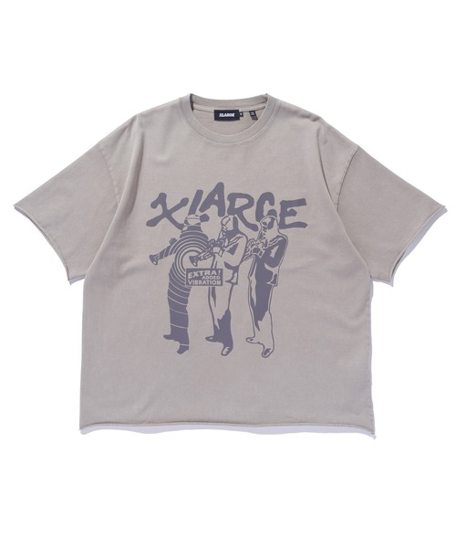 早い者勝ち XLARGE VIBRATION CUT OFF S/S TEE グラフィック◎ セール】VIBRATION CUT OFF S/S TEE（Tシャツ/カットソー